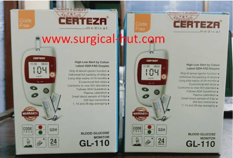 Certeza GL110 Blood Glucose Monitor Supplier in Pakistan - Image 2