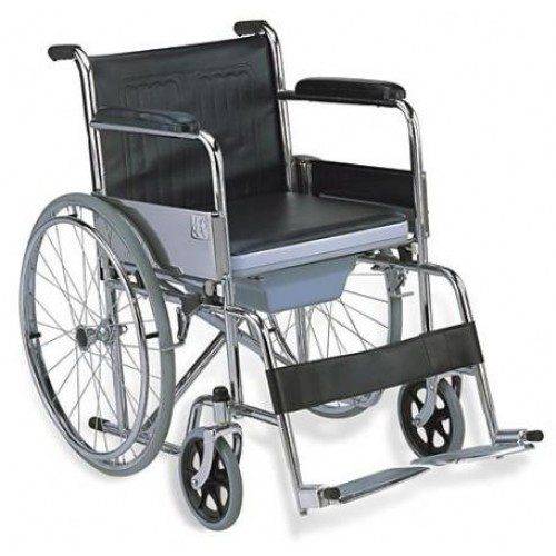 Foldable Commode Wheelchair