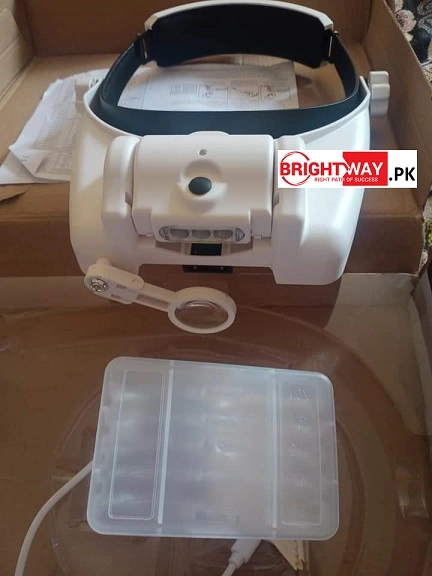 Headband Lighted Magnifying Glasses with LED & Adjustable Lens - Image 3