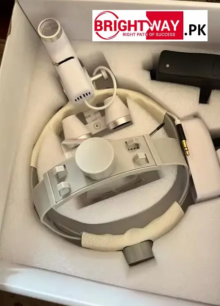 ENT Surgical Loupe with LED Headlight – 2.5X & 3.5X Binocular Magnifier - Image 2