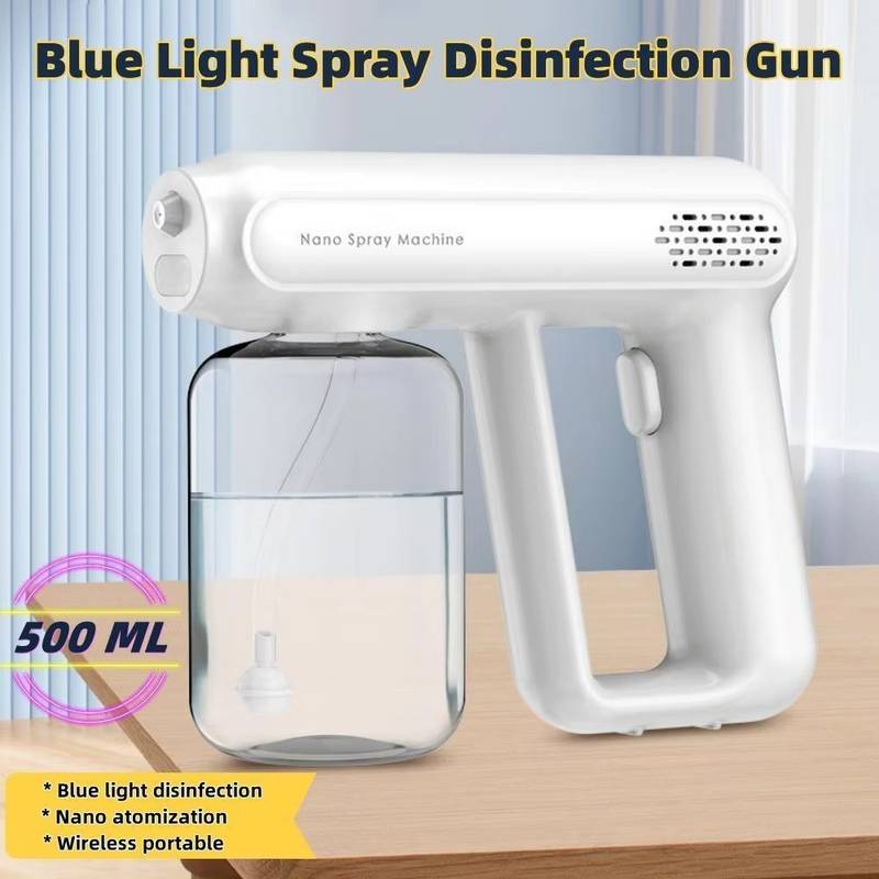 500ML Wireless Nano Spray Gun – UV Blue Light Disinfection - Image 4