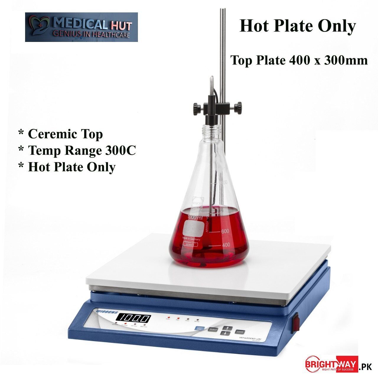 Digital Hot Plate with Magnetic Stirrer – Lab Grade